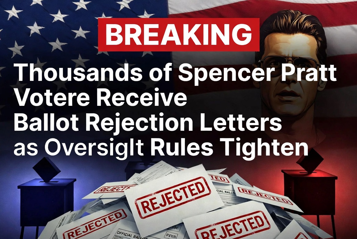 BREAKING: Thousands of Spencer Pratt Voters Receive Ballot Rejection Letters as Oversight Rules Tighten