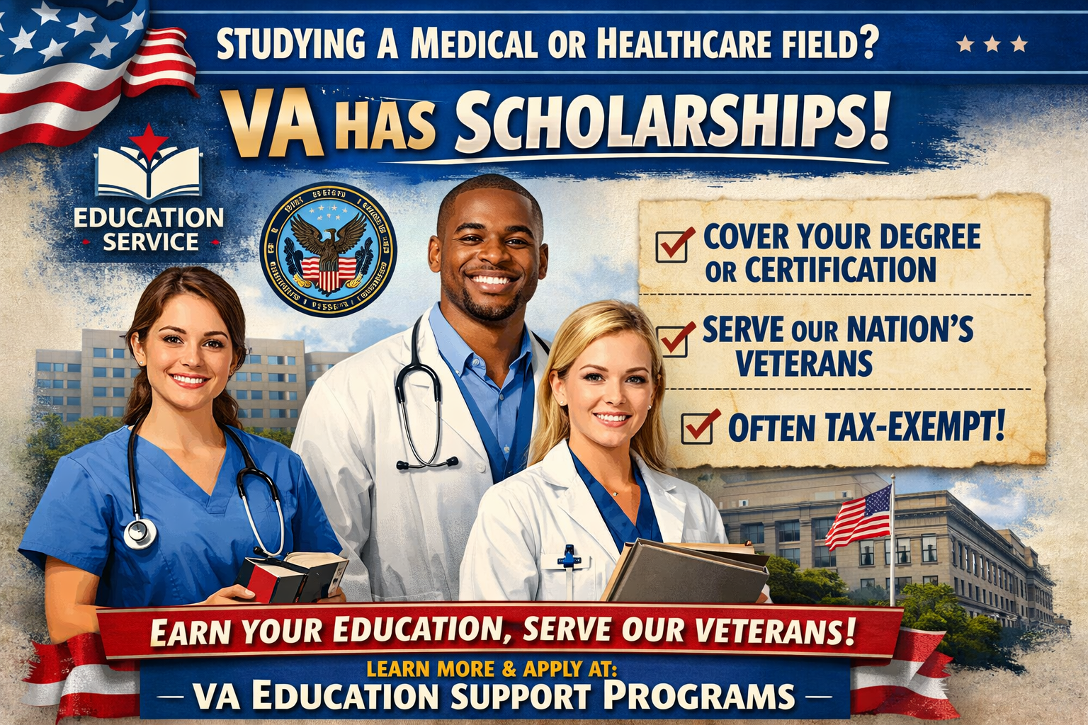 VA Scholarships for Students in Medical and Healthcare Fields