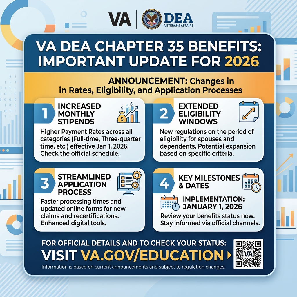 Important VA Update: Changes to DEA Chapter 35 Education Benefits Effective August 2026
