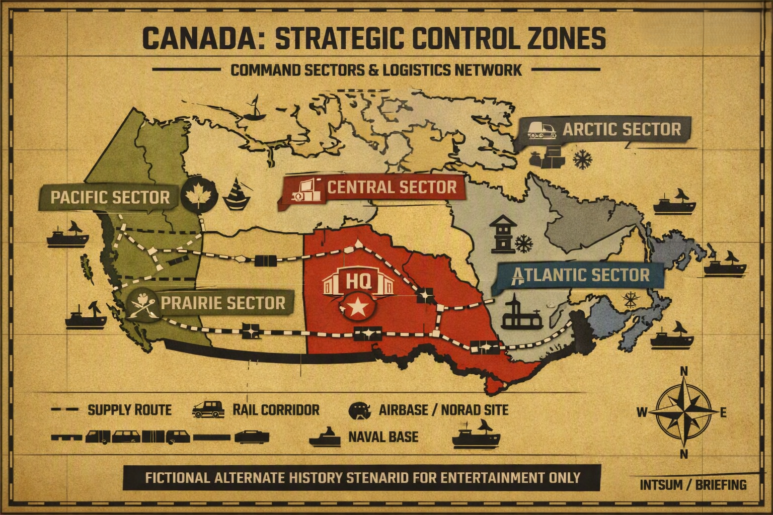 Scenario Analysis between the Maple Leaf and the Bald Eagle